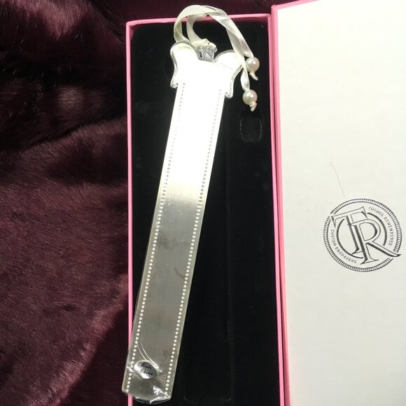 Things Remembered Silver Metal Bookmark Angel Blank Rhinestones Gifts Presents - Picture 6 of 8